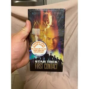 Star Trek First Contact (1997) VHS Paramount Home Video Watermark. New & Sealed
